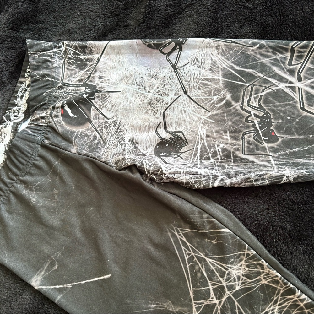 Black Widow spider web Leggings